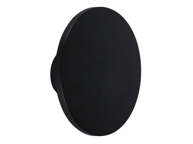 Fekete LED-es fali lámpa kerek 160mm 12W IP65