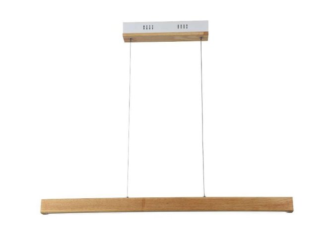 130752 linearni zavesne led svitidlo s drevenym dekorem 12w