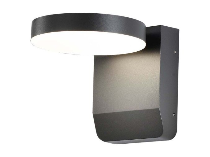 132541 cerne fasadni led svitidlo kulate 17w ip65