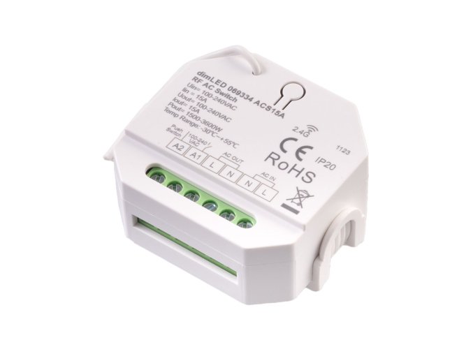 DimLED RF kapcsoló LED-lámpákhoz, 230V