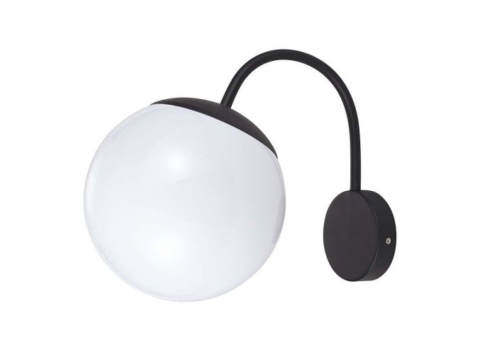131815 cerno opalove nastenne svitidlo pro zarovku e27 ip44
