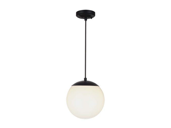 131818 cerno opalovy zavesny lustr pro zarovku e27 ip44