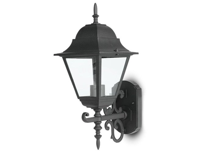 131827 8 cerne fasadni svitidlo pro zarovku e27 ip44 44 5cm