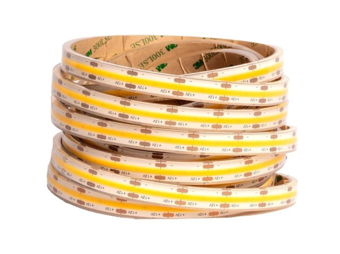 COB LED-szalag, 10W/m, 12V, védelemmel IP67