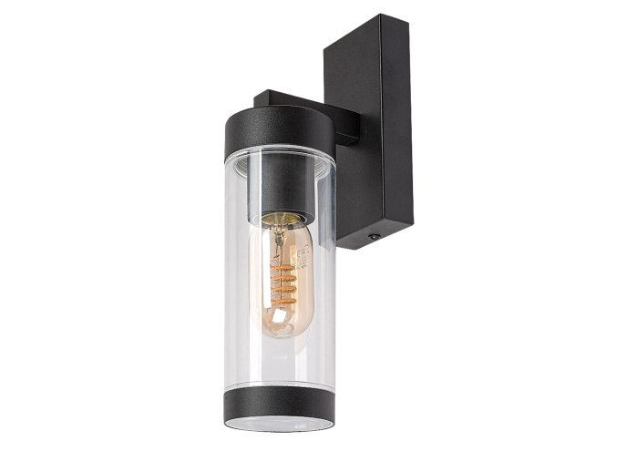 134037 cerne fasadni svitidlo kolta pro led zarovku e27