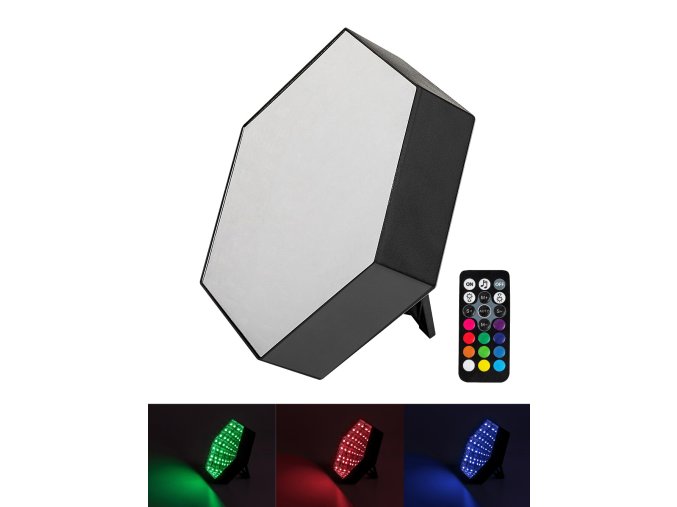 133929 12 cerna led rgb nabijeci lampa jocker 1w s dalkovym ovladanim