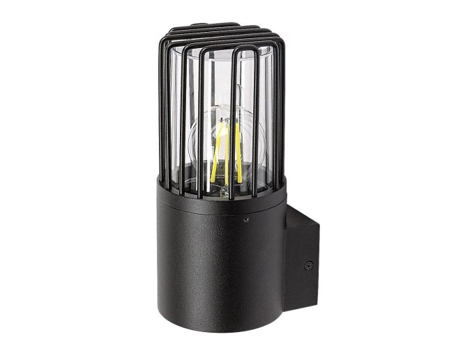 134016 cerne fasadni svitidlo haren pro led zarovku e27