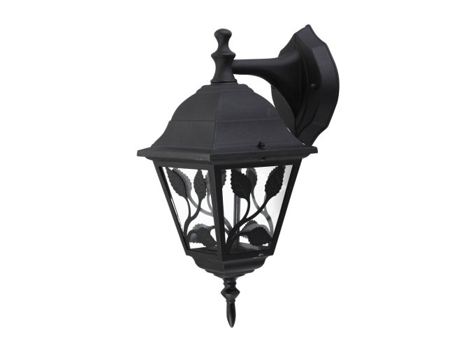 134058 cerne fasadni svitidlo haga pro led zarovku e27
