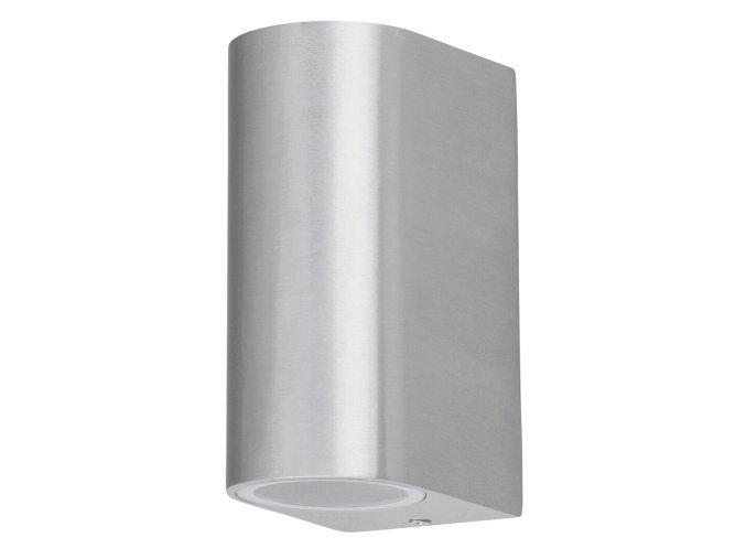 134100 stribrne fasadni svitidlo chile pro 2x led zarovku gu10