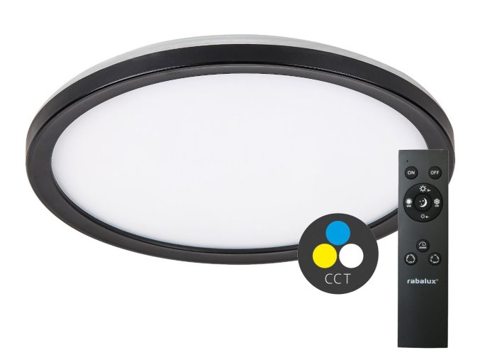 134382 smart tuya cerne led stropni svitidlo inverness kulate 280mm 15w cct s do