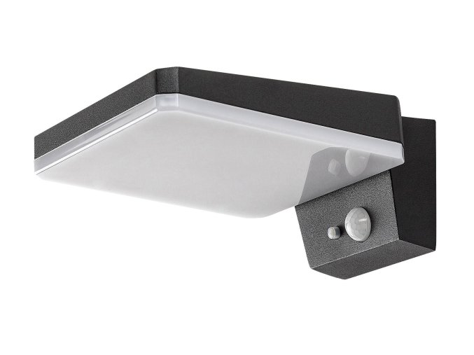 134343 cerne fasadni solarni led svitidlo s pohybovym cidlem lasset 4 4w ip54