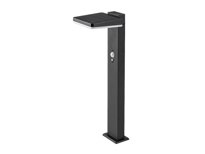 134352 cerne zahradni solarni led svitidlo s pohybovym cidlem lasset 4 4w ip54 50cm