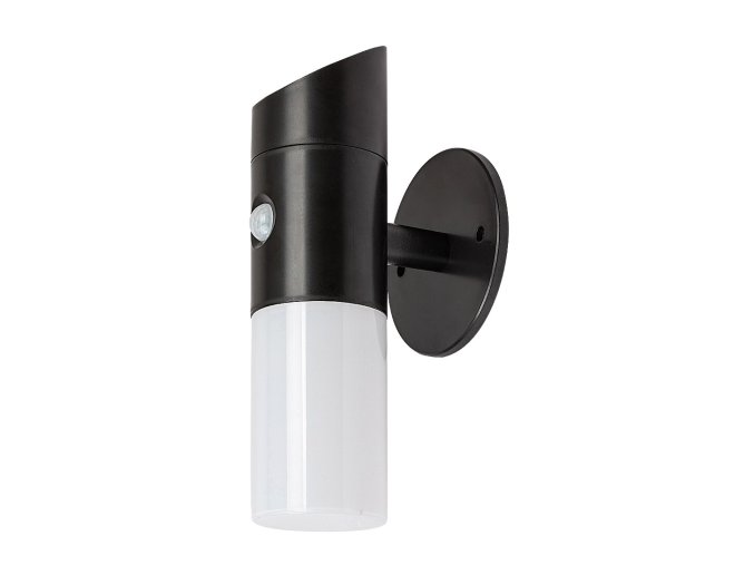 134409 cerne fasadni solarni led rgb svitidlo s pohybovym cidlem lutto 1w ip44