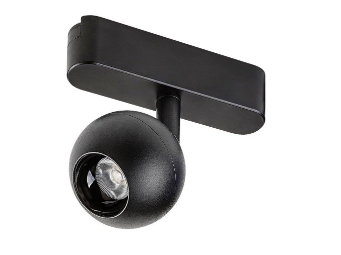 134802 smart tuya cerny listovy led reflektor kulovy litrack spot 1f 5w cct
