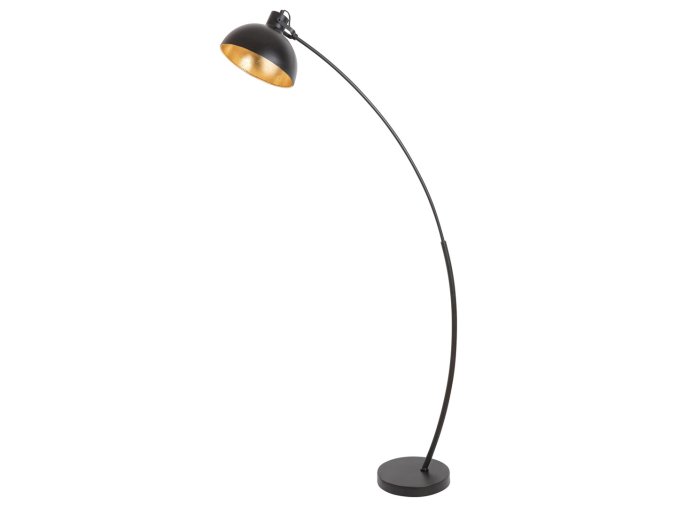 134877 cerna stojaci lampa otto pro zarovku e27