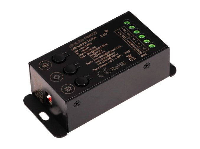 129555 dimled prijimac a stmivac pro jednobarevne led pasky 4 pwm frekvence