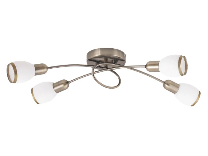 135453 bronzove stropni svitidlo elite pro zarovku 4x e14