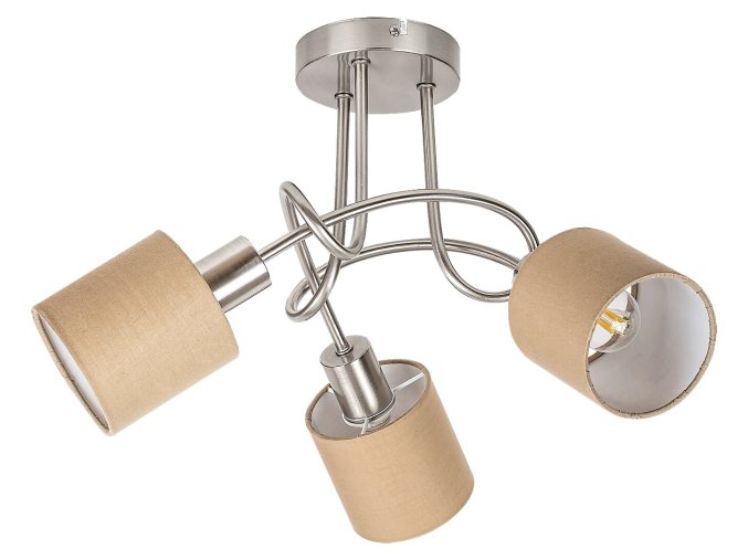 135576 chromove stropni svitidlo natina pro zarovku 3x e14