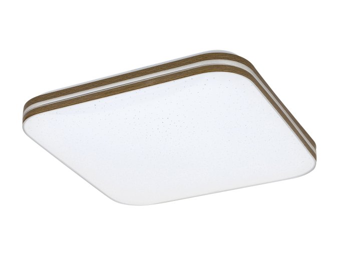 135762 bile stropni led svitidlo oscar2 star s dekorem dreva ctvercove 330x330mm 18w