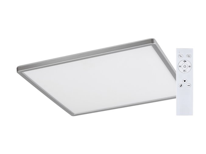 136065 smart wifi stribrne stropni led svitidlo rasmus ctvercove 420mm 22w rgb s do