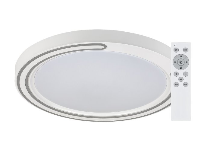 136449 smart wifi bile stropni led svitidlo triton 510mm 40w rgb cct s do