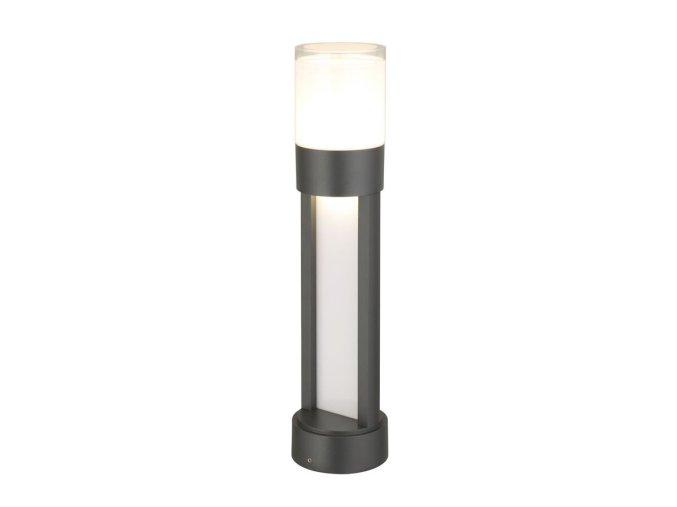 136362 cerny zahradni led sloupek leitha 12w ip44 50cm