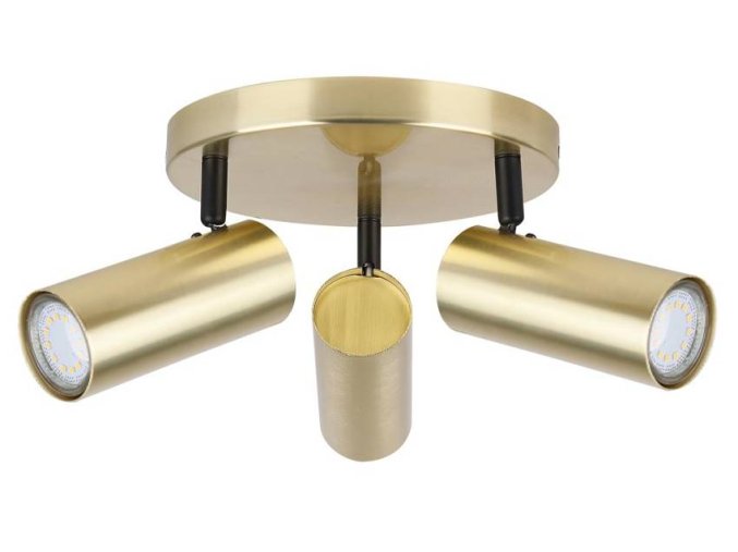 Sárgaréz mennyezeti lámpa tányér 3xGU10 Colly 98 01726 71995 1