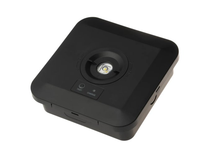 139110 cerne prisazene nouzove svitidlo 3w ip65