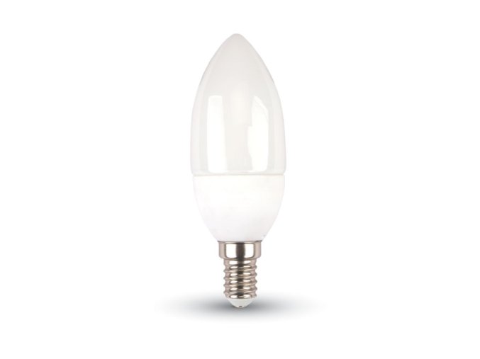 LED izzó gyertya 5,5W E14 (fény színe Meleg fehér)