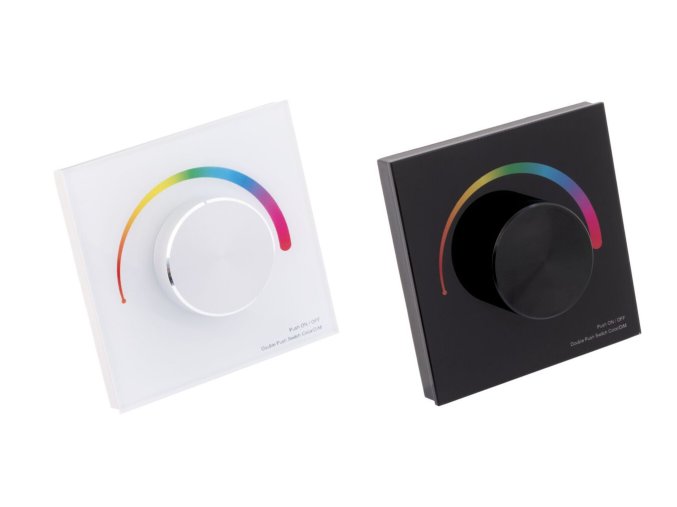 Fali dimLED meghajtó RGB LED szalagokhoz (Szín: fekete)