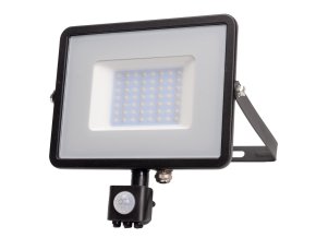 fekete led reflektor 30w izzóval