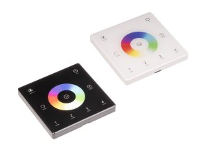 DimLED vezeték nélküli, falra szerelhető RGB és RGBW vezérlő, SLIM, 4-csatornás