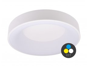 Fehér mennyezeti LED-lámpa, gömbölyű, 380mm, 32W, CCT