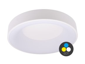 Fehér mennyezeti LED-lámpa, gömbölyű, 480mm, 48W, CCT