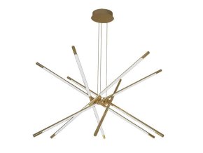 130974 zlate zavesne led svitidlo designove 97cm 42w stmivatelne