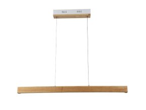 130752 linearni zavesne led svitidlo s drevenym dekorem 12w