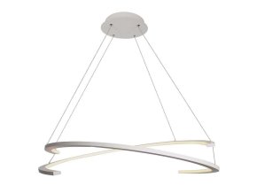 130938 bile zavesne led svitidlo designove 84cm 48w stmivatelne