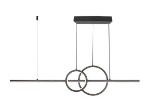 Fekete design LED függőlámpa 91,5cm 15W