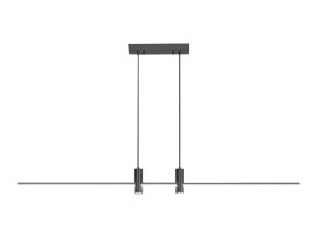Fekete függő LED dizájnlámpa 80cm 19W