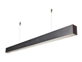 Fekete lineáris süllyesztett / függő LED lámpa 120cm 40W 120lm/W Premium