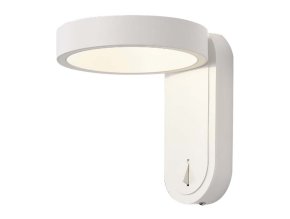 Fehér homlokzati LED lámpa kerek állítható fejjel 5W IP65