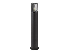 133707 cerny zahradni sloupek haren pro led zarovku e27 65cm