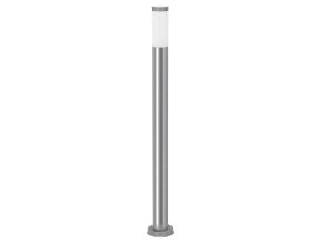 133764 3 chromovy zahradni sloupek inox torch pro led zarovku e27 110cm