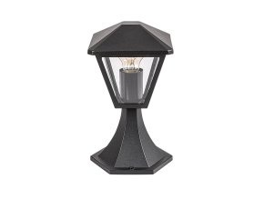 133776 cerna zahradni lampa paravento pro led zarovku e27 29cm