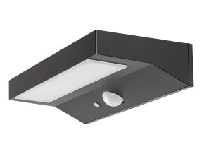 133650 cerne fasadni solarni led svitidlo s pohybovym cidlem korana 6w ip44
