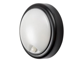 133653 8 cerne fasadni led svitidlo s pohybovym cidlem hitura 15w ip54
