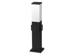 133701 cerny zahradni sloupek se zasuvkami bonn pro led zarovku e27 50cm