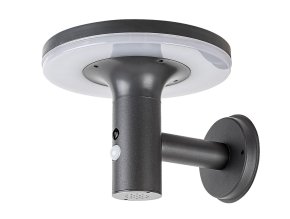 133569 antracitove fasadni solarni led svitidlo s pohybovym cidlem alaska 10w ip44