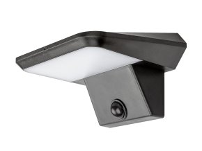 133680 cerne fasadni solarni led svitidlo s pohybovym cidlem qesa 10w ip44