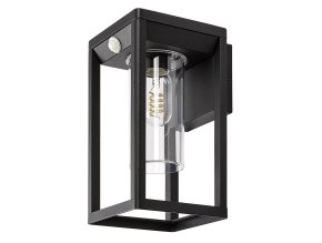 134028 cerne fasadni svitidlo s pohybovym cidlem zernest pro led zarovku e27
